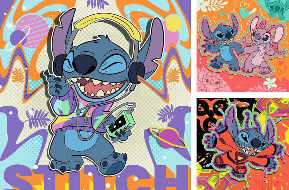 Stitch 3x49 pc Puzzle - Image 7