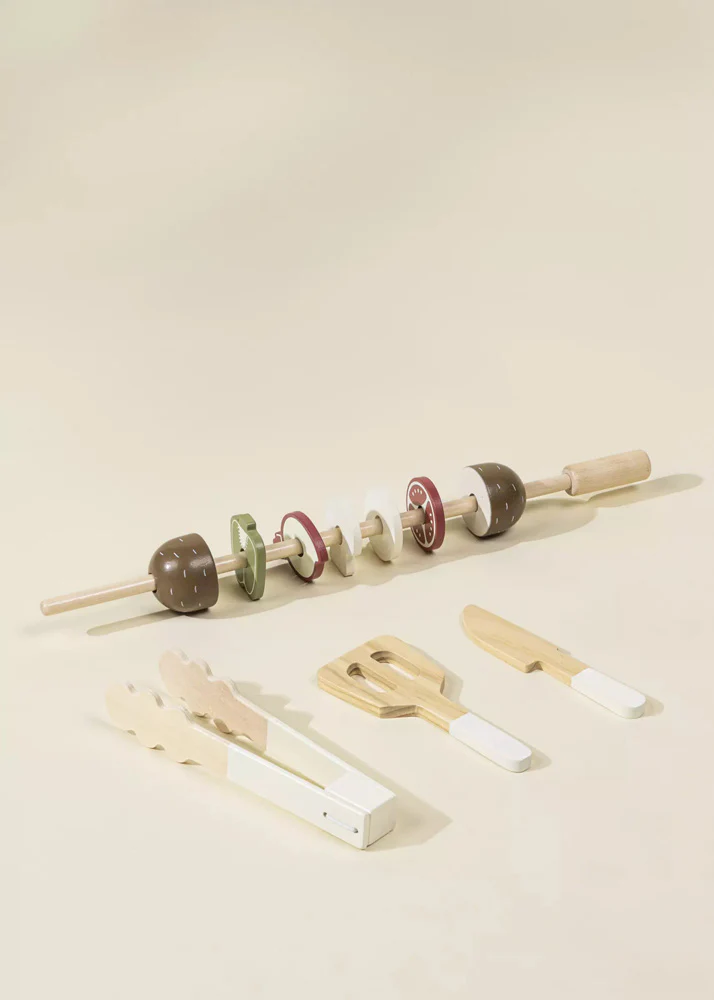 Coco Village Wooden Barbecue Playset and Accessories - Image 7