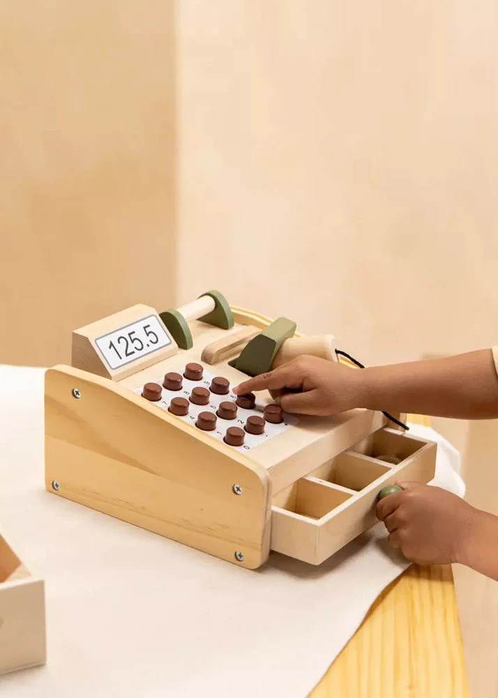 Coco Village Wooden Cash Register - Image 3