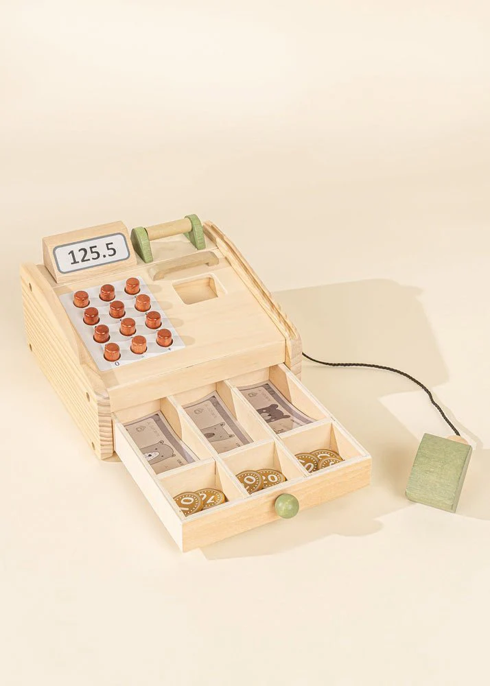 Coco Village Wooden Cash Register - Image 4