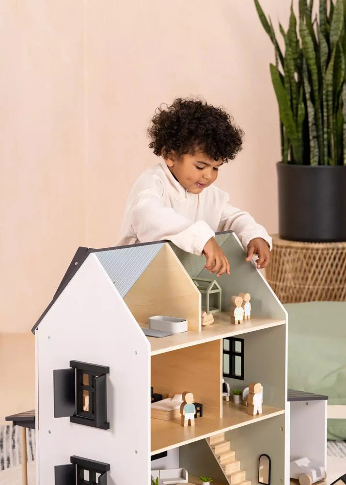 Coco Village Wooden Doll House Kitchen Furniture (12 pcs) - Image 8