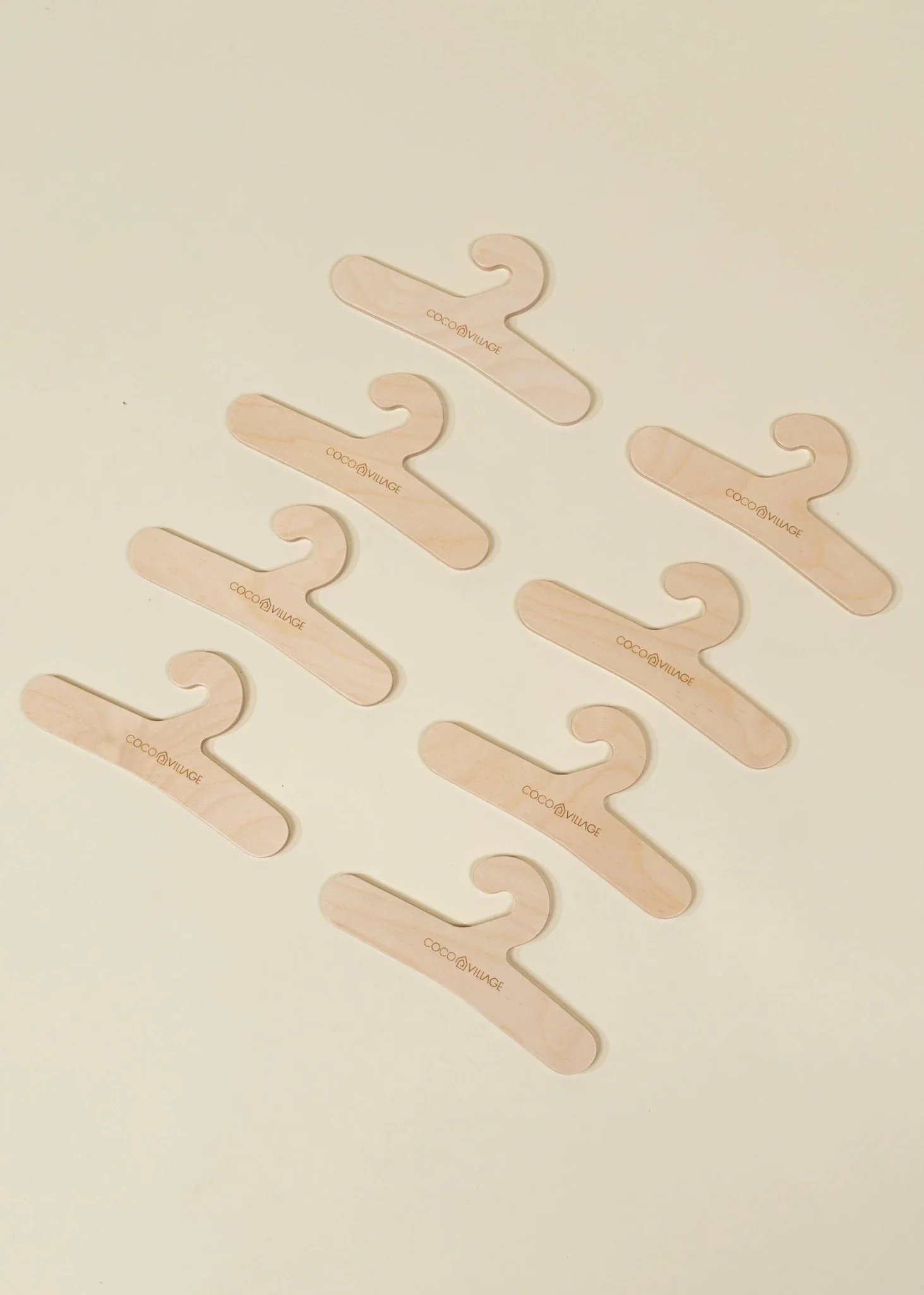 Coco Village Wooden Doll Clothes Hangers (8 Pcs) - Image 3