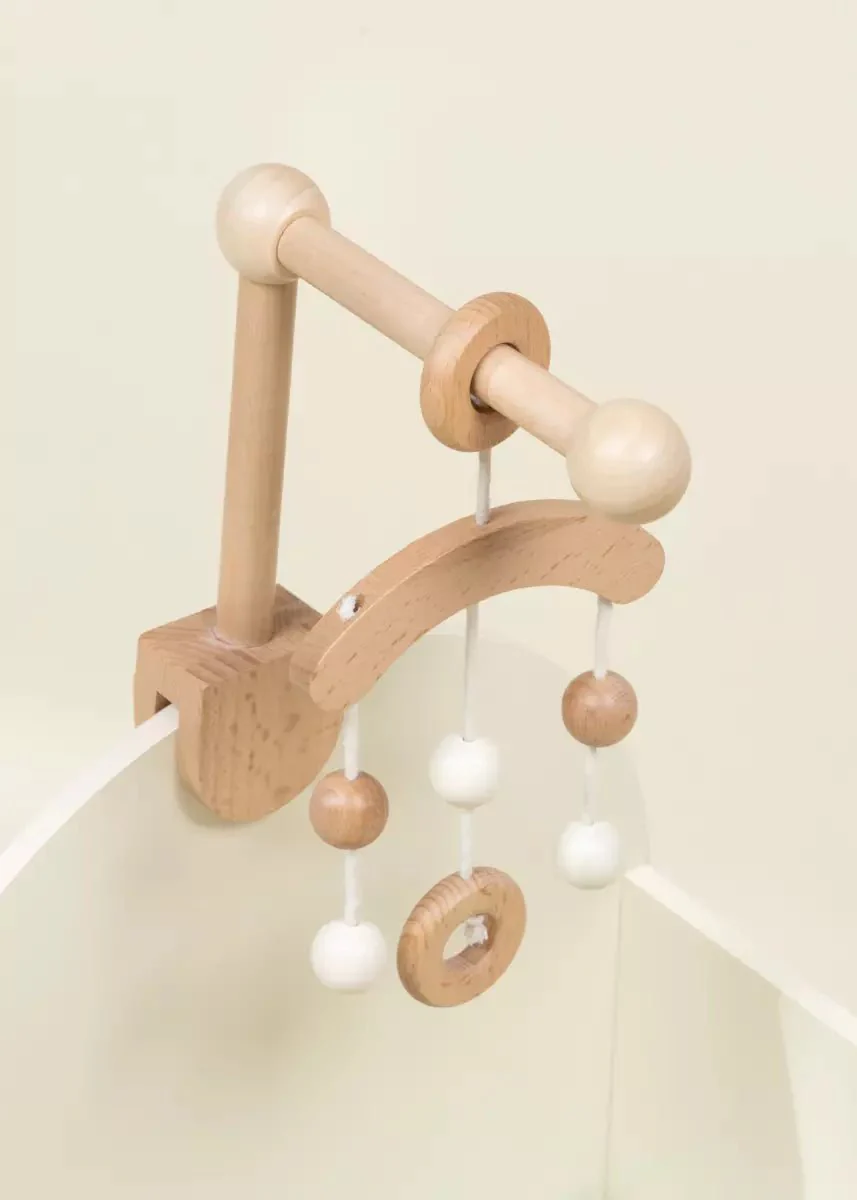 Wooden Doll Crib & Accessories - Image 4