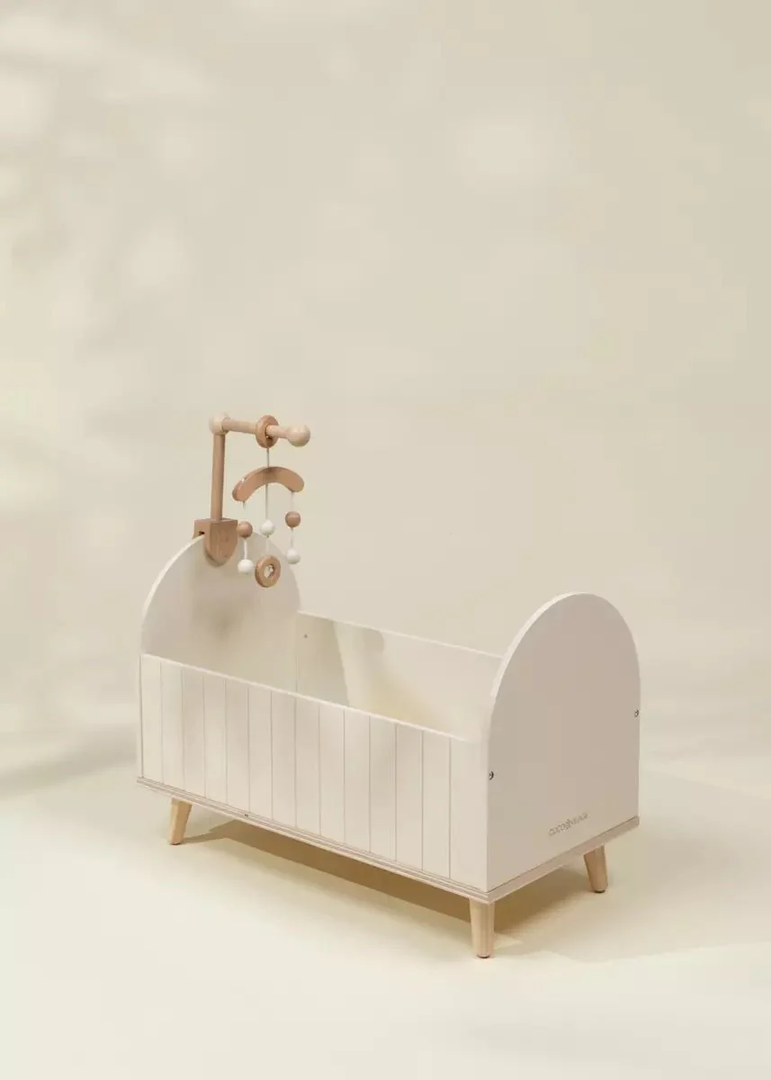 Wooden Doll Crib & Accessories - Image 5