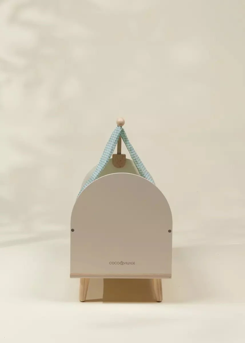 Wooden Doll Crib & Accessories - Image 7