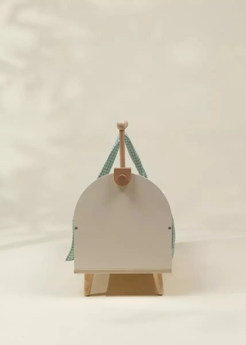 Wooden Doll Crib & Accessories - Image 8