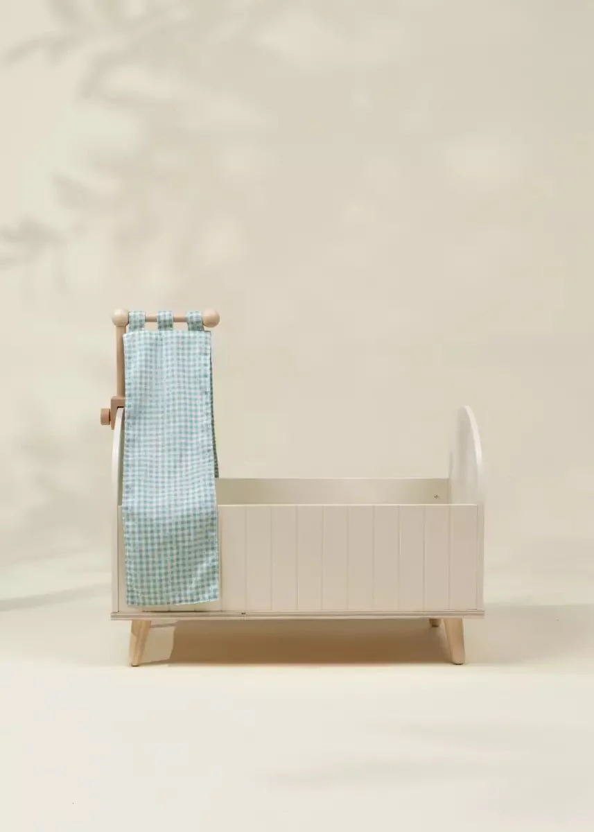 Wooden Doll Crib & Accessories - Image 9