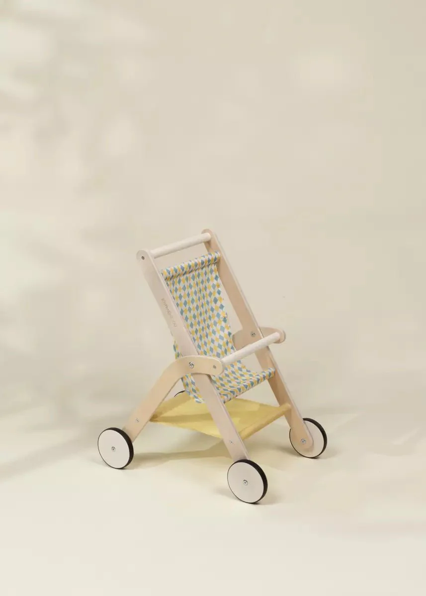 Wooden Doll Stroller