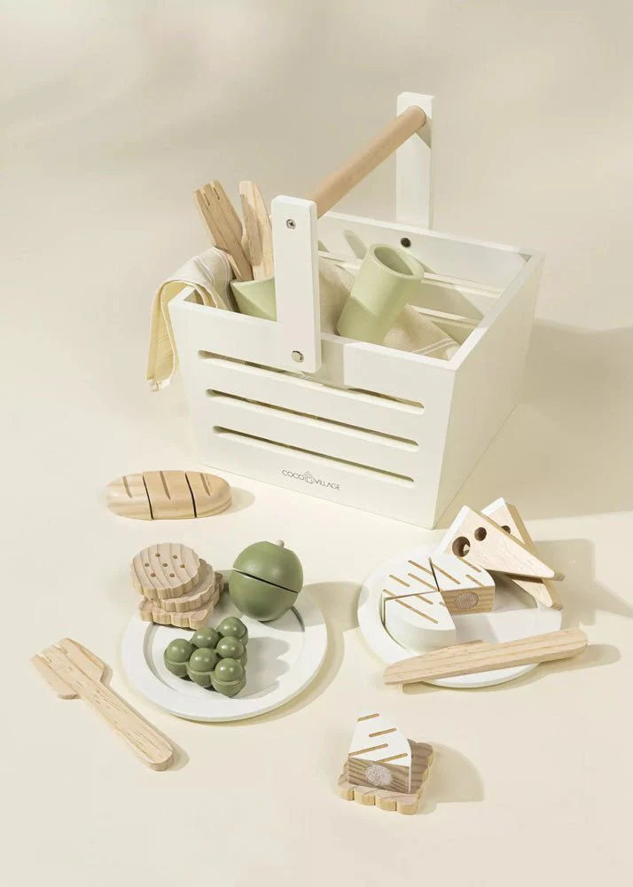 Coco Village Wooden Picnic Playset and Accessories