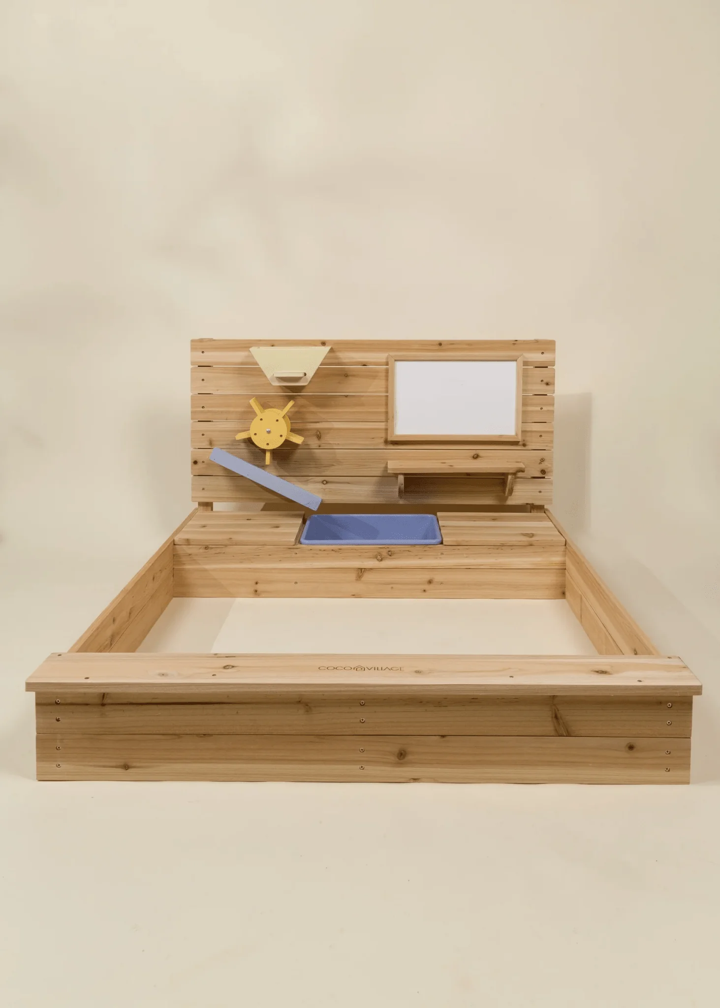 Coco Village Wooden Sandpit with Cover - Image 3