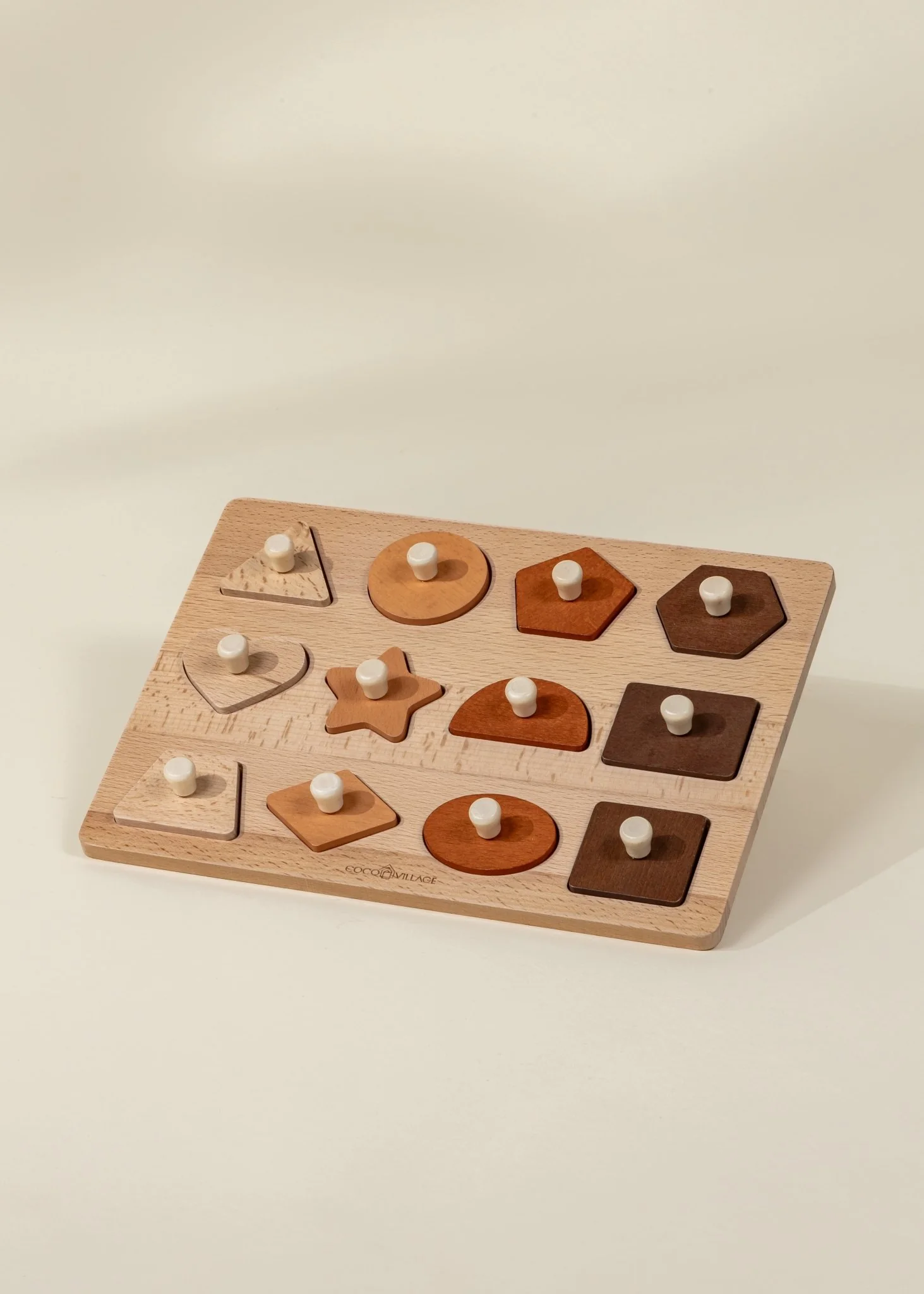 Coco Village Wooden Shapes Learning Set - 12 pcs - Image 3