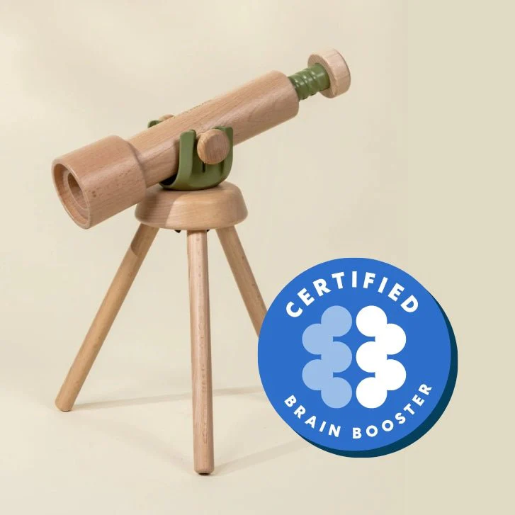Coco Village Wooden Tripod Telescope – 15x Zoom